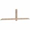 Ekena Millwork Eugene Smooth Timber Gable Bracket, Douglas Fir, 108"W x 27"H x 3 1/2"D x 3 1/2"F, 6/12 Pitch GBW108X27X0404EUG00SDF - alternate 2